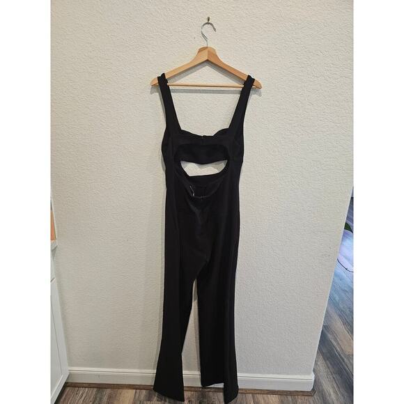 Zara black cut out pant Romper sz large - Picture 2 of 3